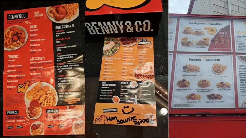 Benny Menu & Prices in Canada (2026) | Complete List