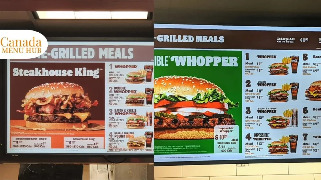 Burger King Menu Canada Prices 2026 | Updated Full Menu