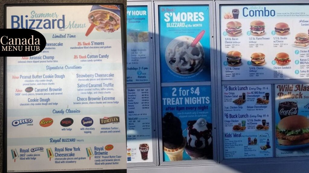 Dairy Queen Menu With Prices in Canada 2026