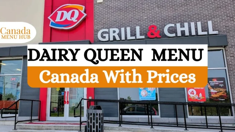 Dairy Queen Menu With Prices in Canada [2026 Verified]