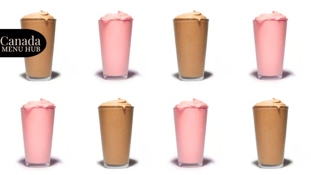 Harveys Hand Spun Shakes Menu Prices in Canada