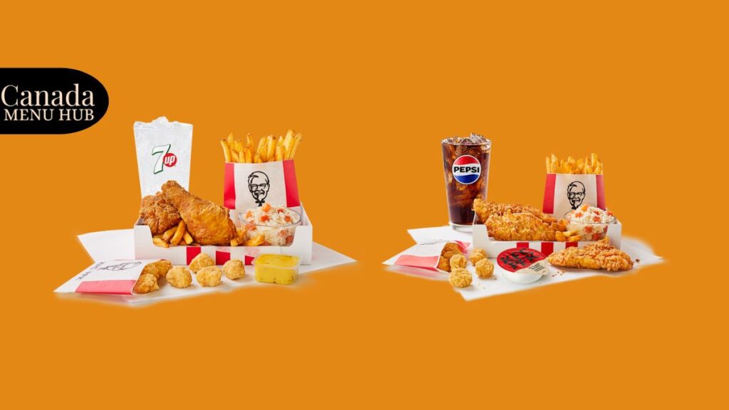 KFC Big Box Meals Menu With Prices Canada