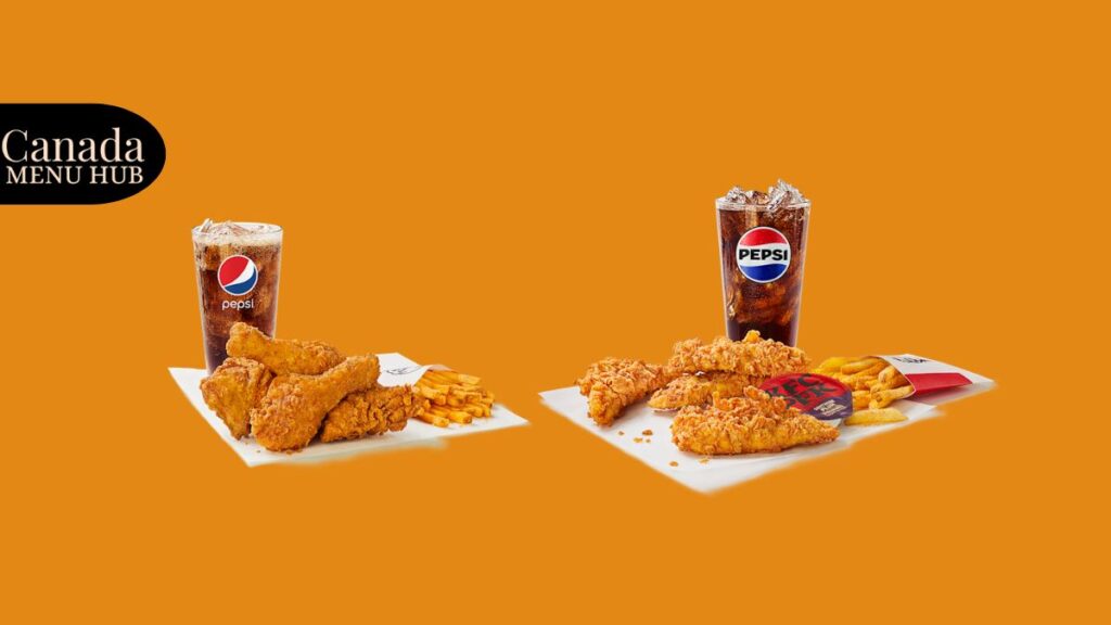 KFC Chicken Combos Menu With Prices Canada