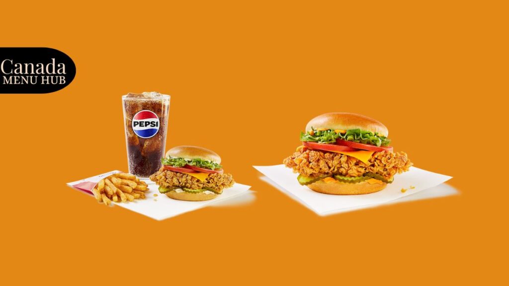 KFC Sandwich Combos Menu With Prices Canada