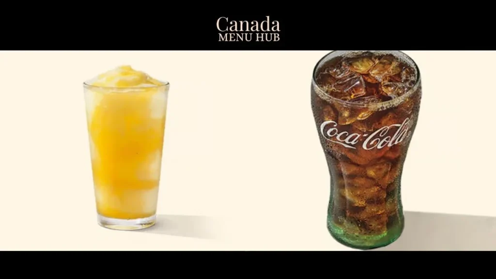 Popeyes Beverages Menu with Prices in Canada