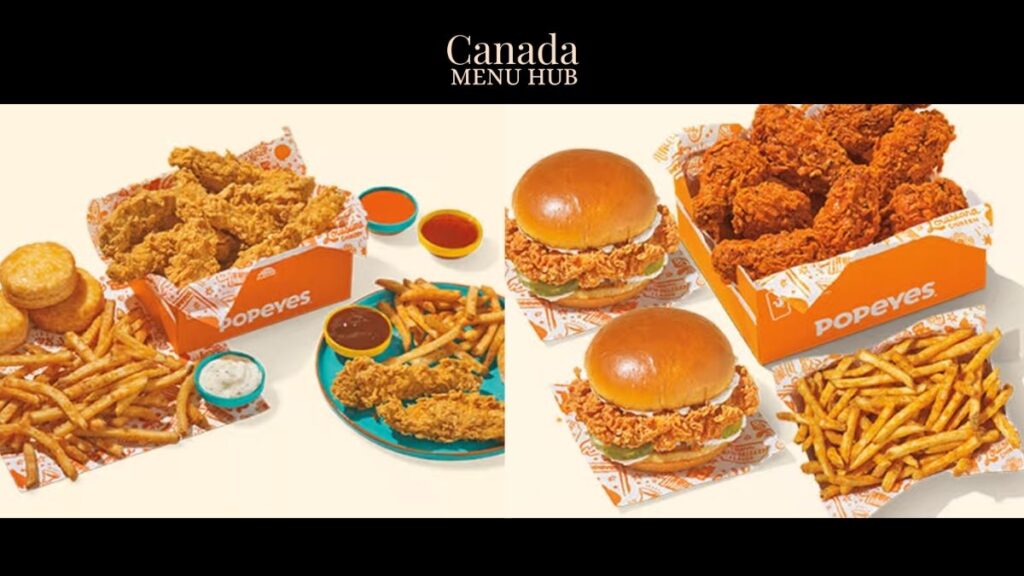 Popeyes Family Meals Menu with Prices in Canada