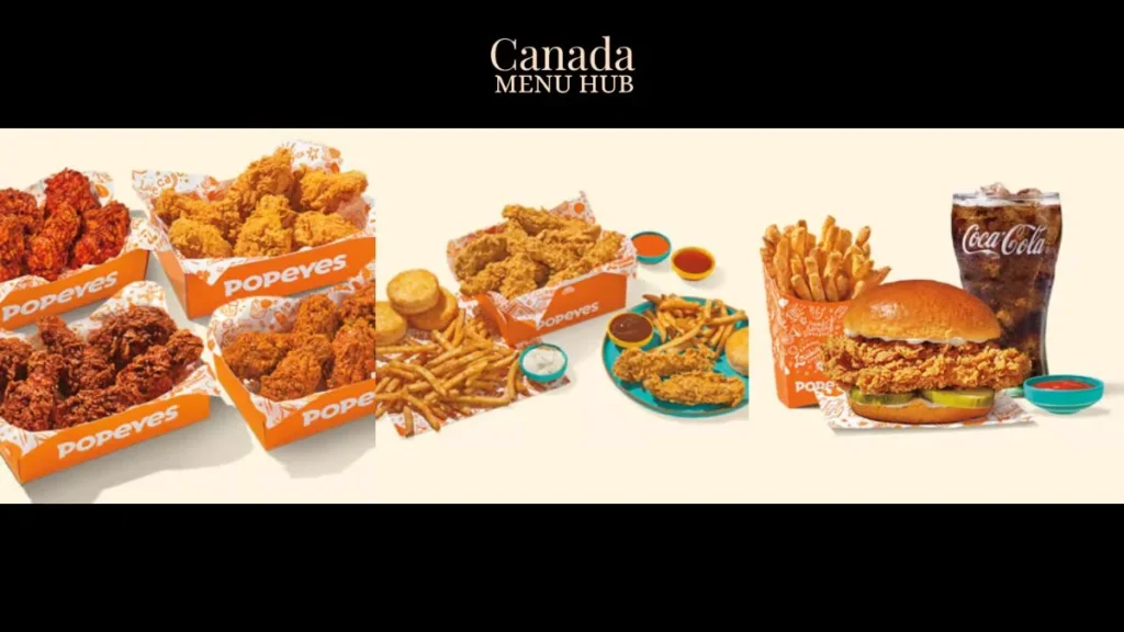 Popeyes Featured items Menu with Prices in Canada