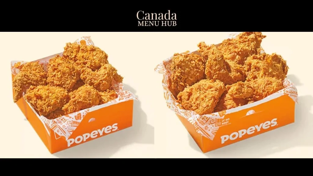 Popeyes Signature Chicken Menu with Prices in Canada