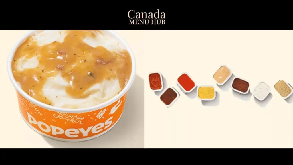Popeyes Signature Sauces & Dipping Sauces Menu with Prices in Canada