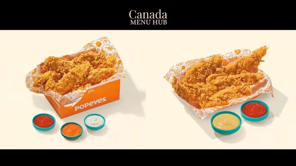 Popeyes Tenders Menu with Prices in Canada