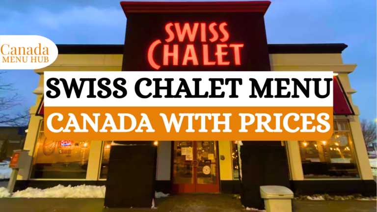 Swiss Chalet Menu With Prices in Canada [2026 Update]