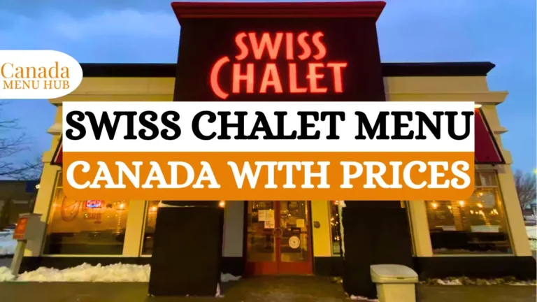 Swiss Chalet Menu With Prices in Canada [2026 Update]