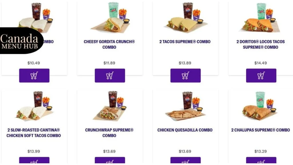 Taco Bell Combos Menu with Prices 2026