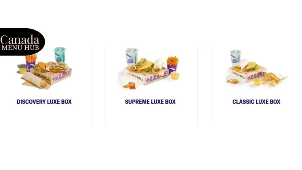 Taco Bell Luxe Boxes Menu with Prices 2026