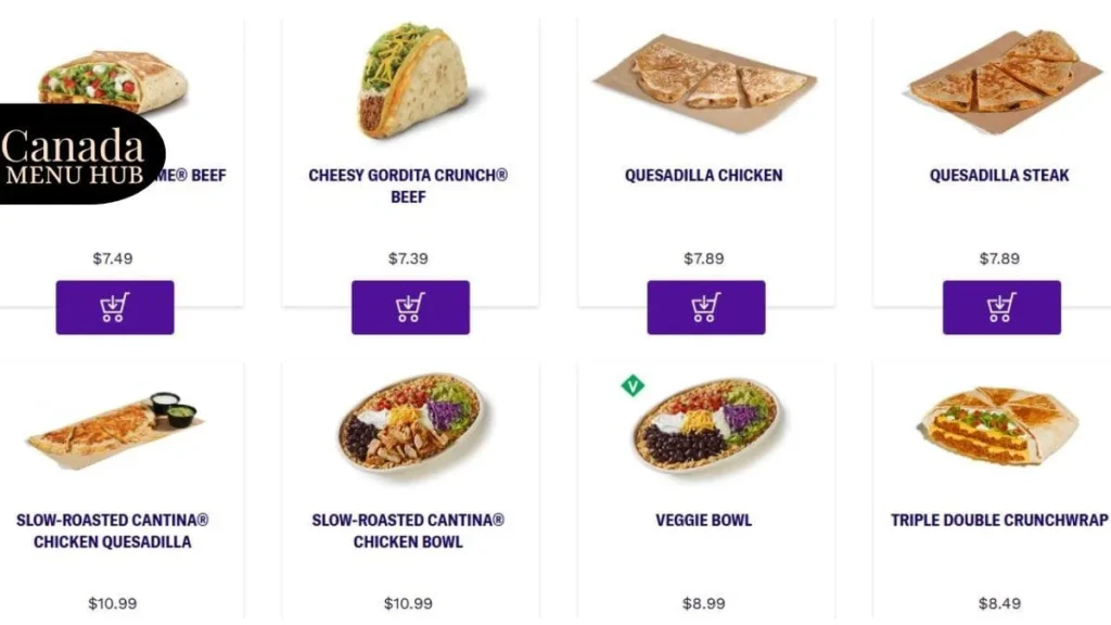 Taco Bell Specialties Menu with Prices 2026