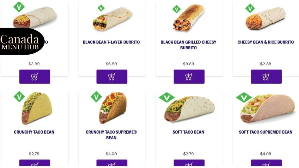 Taco Bell Veggie Cravings Menu with Prices 2026