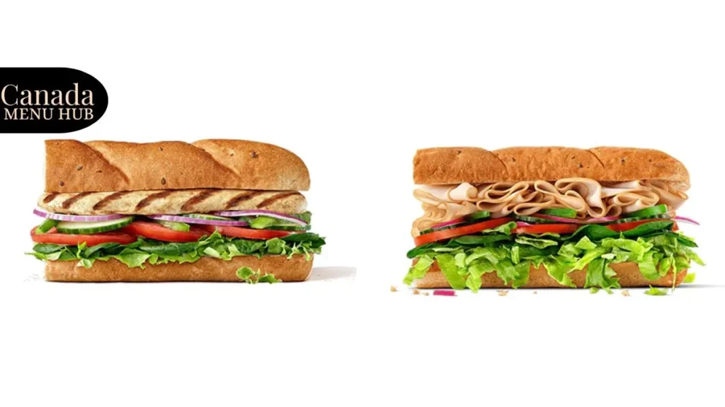Tasty Subway Signature Wraps for On-The-Go Menu with Price