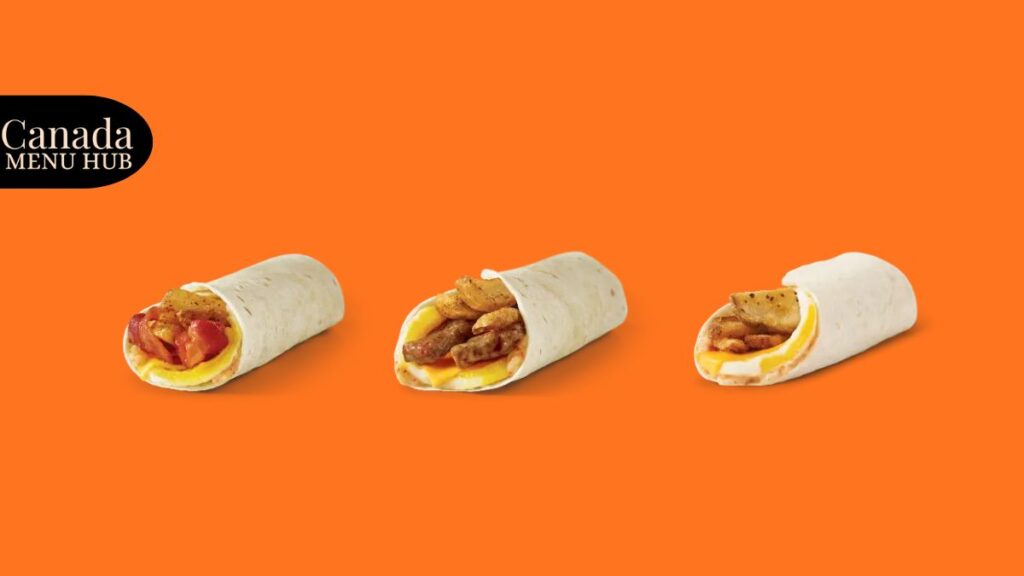 Wendys Breakfast Wraps With Prices in Canada