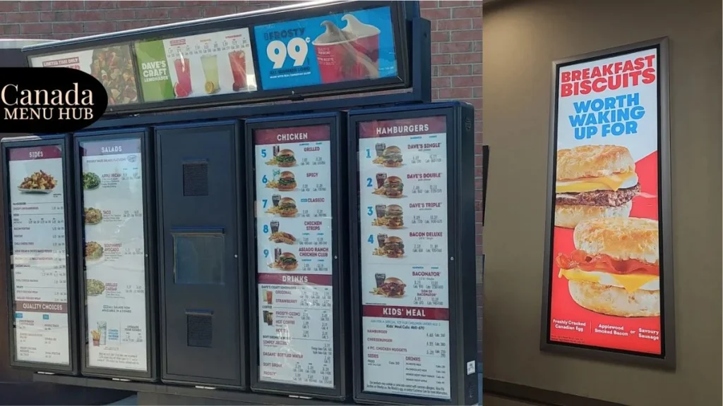 Wendys Menu Canada with Prices 2026