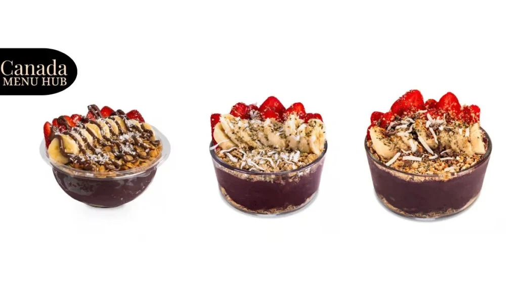 Booster Juice Acai Bowls Menu Price in Canada
