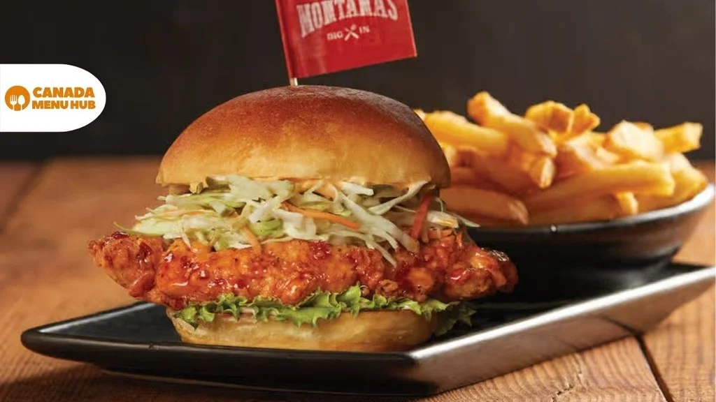 Montanas Hand-helds Menu Price in Canada