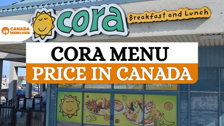 Cora Menu with Prices in Canada