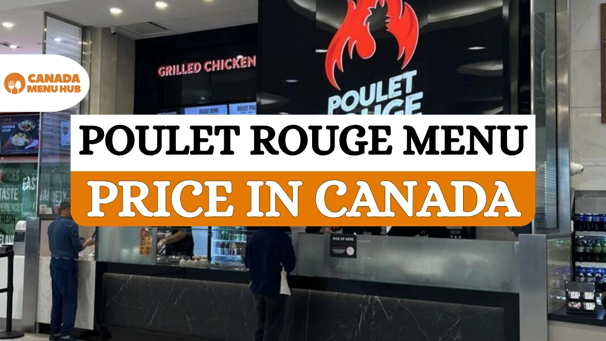 Poulet Rouge Menu Price Canada